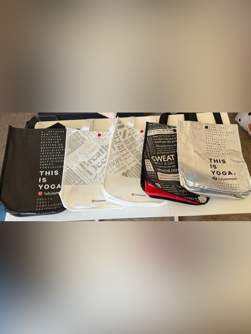 lululemon Bag Small Tote 5 Bags